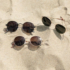 Ash Polarized Matte Gold Sunglasses - Redemption Market