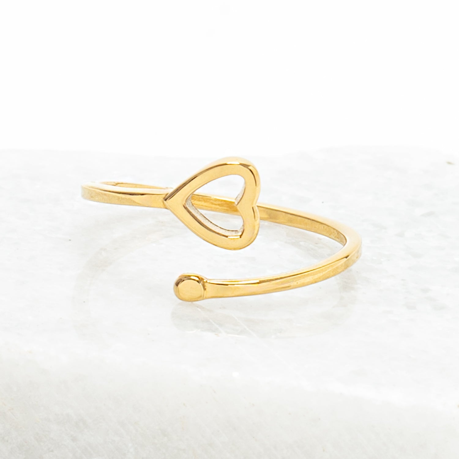 Ada Heart Ring- Gold