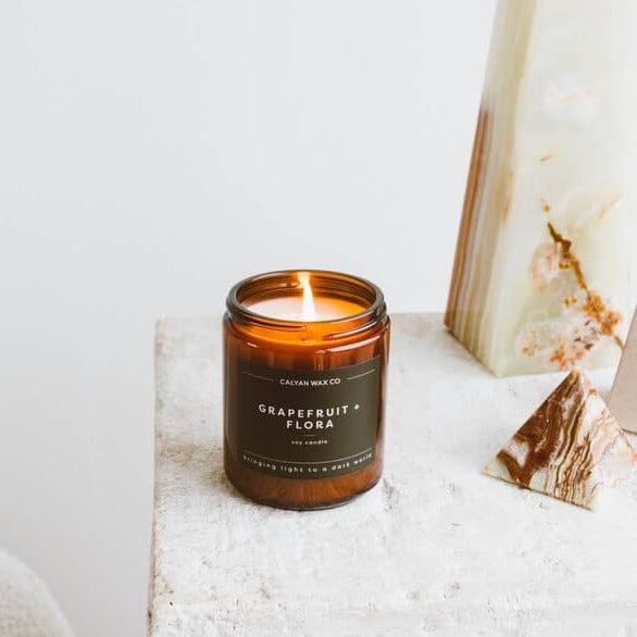 Grapefruit + Flora Soy Candle - Redemption Market