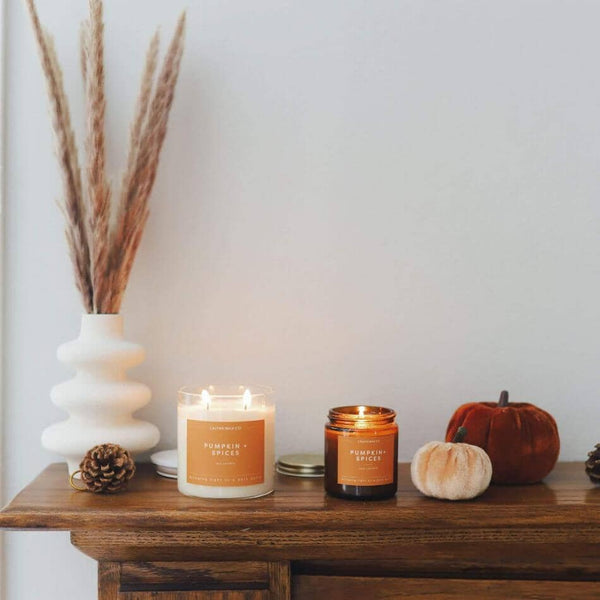 Pumpkin + Spices Mini Soy Candle
