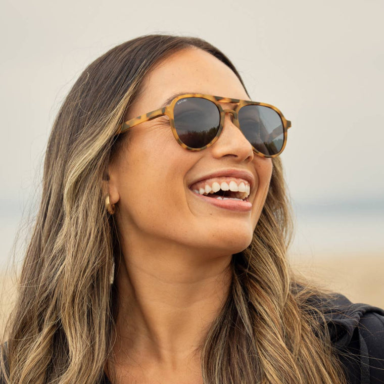 Dunes Tortoise Ethical Polarized Sunglasses- Soft Honey