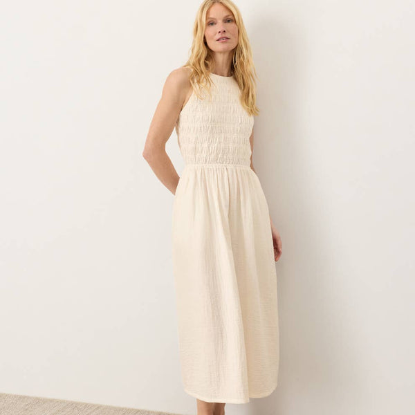 Coastal Organic Double Gauze Smocked Dress | Redemption Market Coastal Organic Double Gauze Smocked Dress | Redemption Market