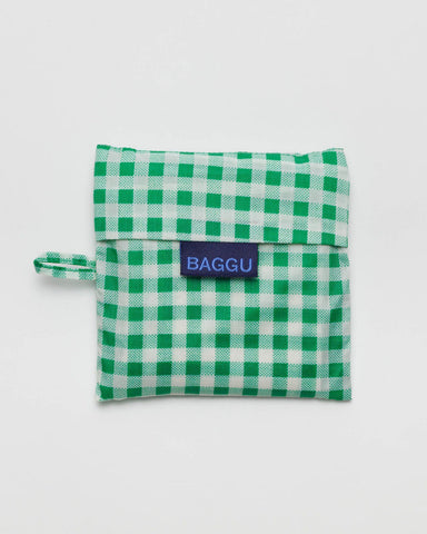 Baggu Reusable Bag- Green Gingham