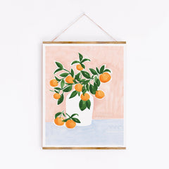 Orange Branch Art Print