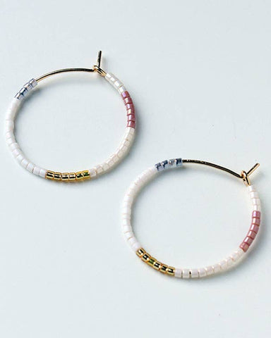Our Fresco Beaded Hoop Earrings were handcrafted by skilled artisans in ...