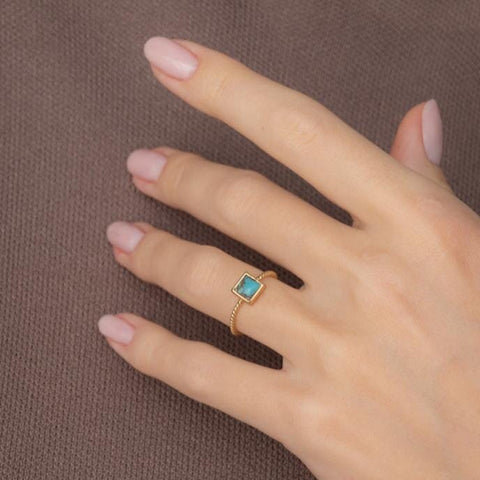 Square Turquoise Ring