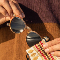 Crystal Champagne Polarized Sunglasses