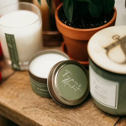 Farmers Market Travel Soy Candle