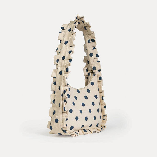 Momo Shoulder Bag - Indigo Dot