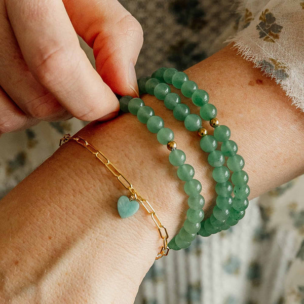 Aventurine Beaded Bracelet