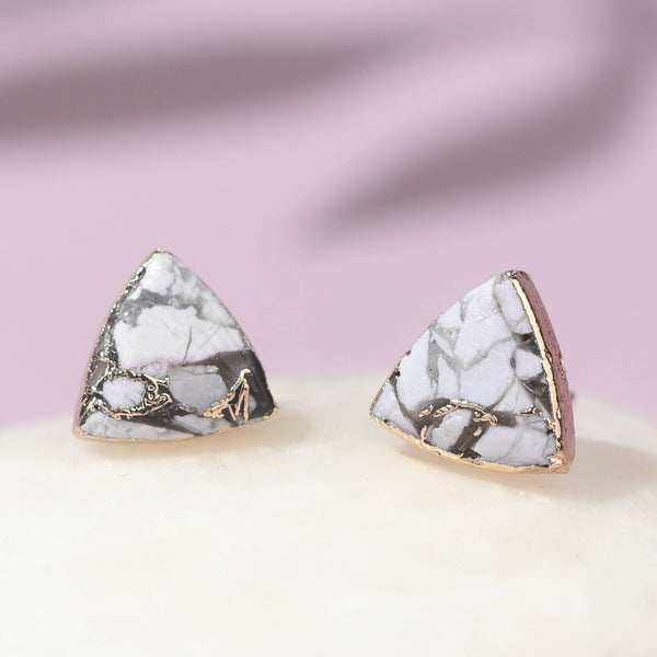 Haven Studs – White Turquoise