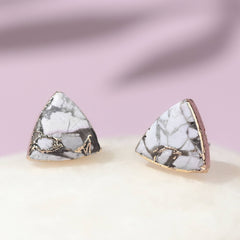 Haven Studs – White Turquoise