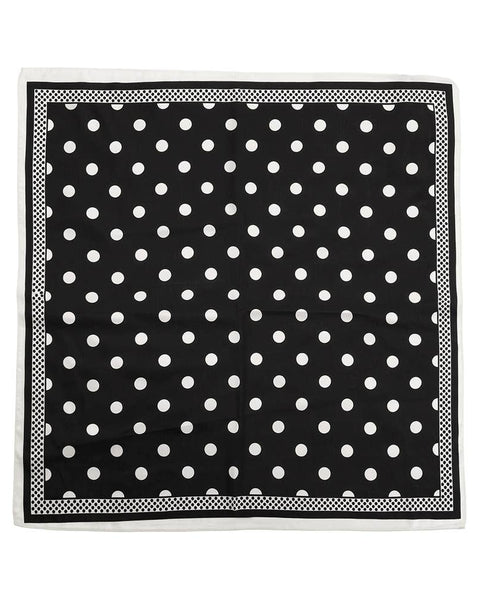 Midnight Silky Polka Dot Scarf- COMING SOON!
