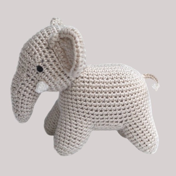 Elephant Organic Handmade Rattle