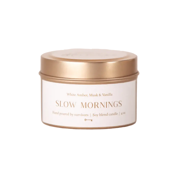 Slow Mornings Travel Soy Candle