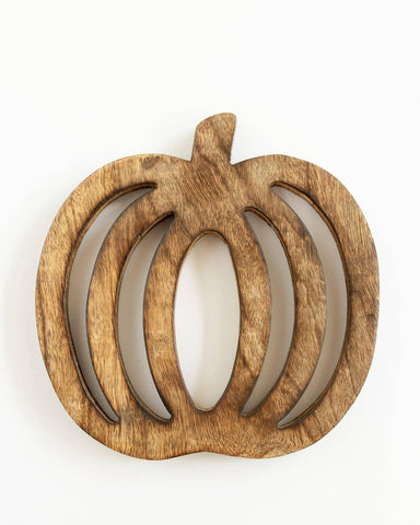 Mango Wood Pumpkin Trivet