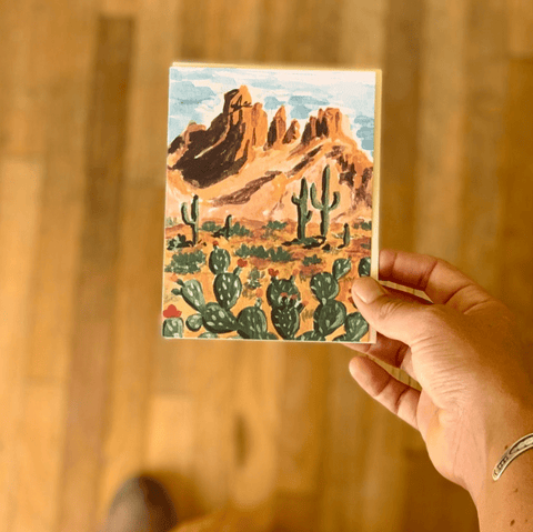 Western Desert Greeting Card