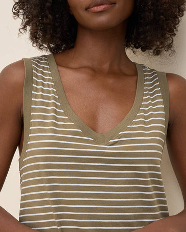 Costa Mesa Stripe Tank Dress