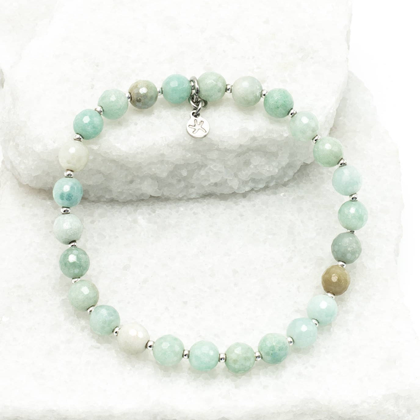 Mae Amazonite Beaded Bracelet