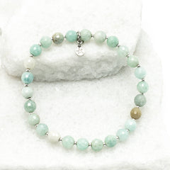 Mae Amazonite Beaded Bracelet