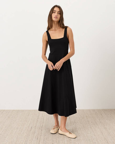 Fit & Flare Square Neck Dress