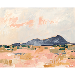 Blue Desert Mountains Art Print