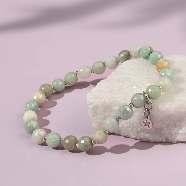 Mae Amazonite Beaded Bracelet