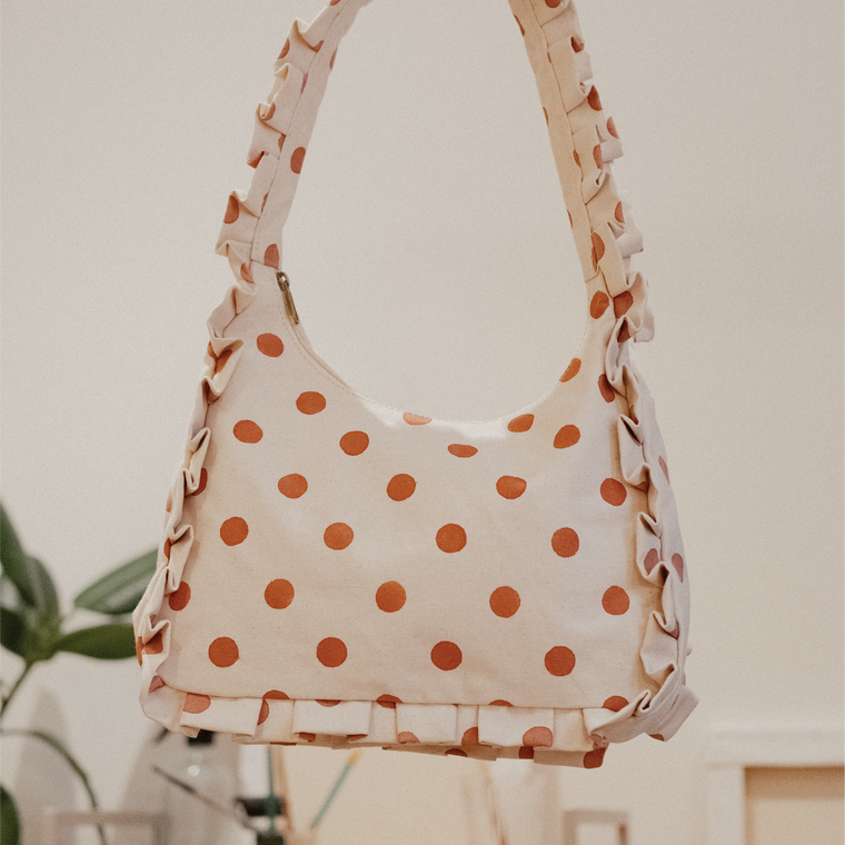 Momo Shoulder Bag - Clay Dot