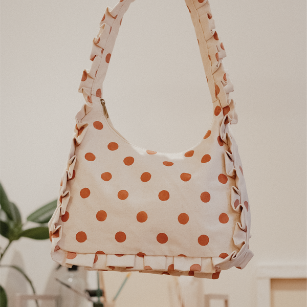 Momo Shoulder Bag - Clay Dot