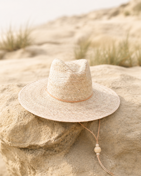 La Playa Woven Fedora- Suede Cord