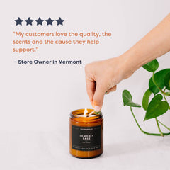 Apples + Maple Bourbon - Amber Jar Soy Candle