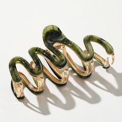 Eco-Friendly Squiggle Claw Clip