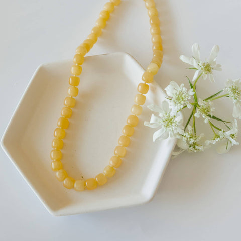 Handcrafted Yellow Calcite Necklace