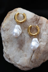 Freshwater Pearl Hoops