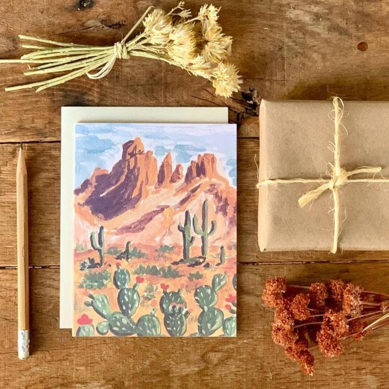 Western Desert Greeting Card