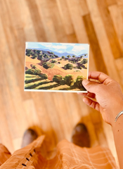 California Valley Landscape Blank Card