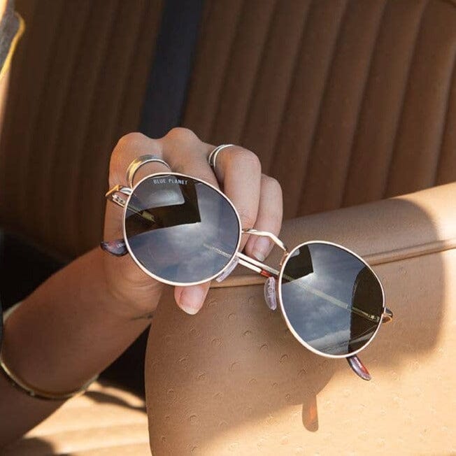 Ash Polarized Matte Gold Sunglasses