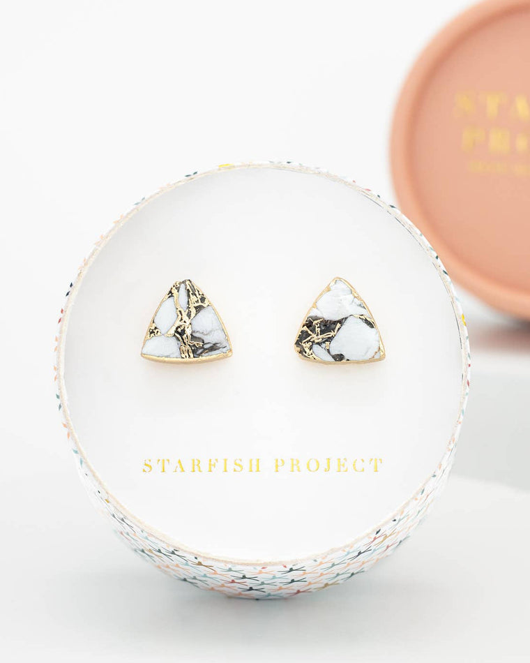White Turquoise Haven Studs – LAST CHANCE!