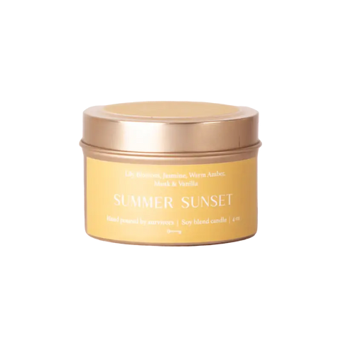 Summer Sunset Travel Soy Candle