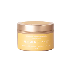 Summer Sunset Travel Soy Candle