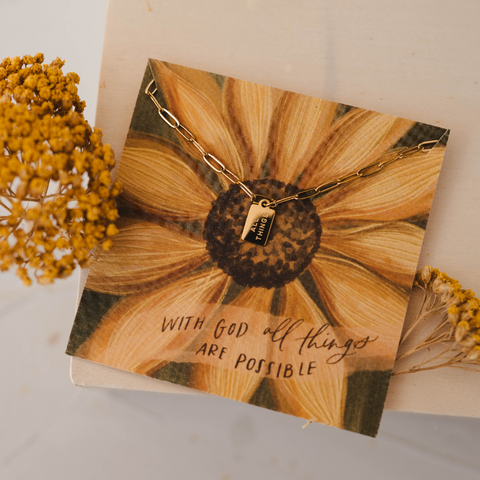 All Things Mini Tag Necklace