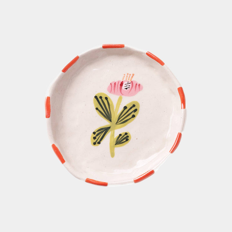Coastal Garden Handpainted Trinket Dish