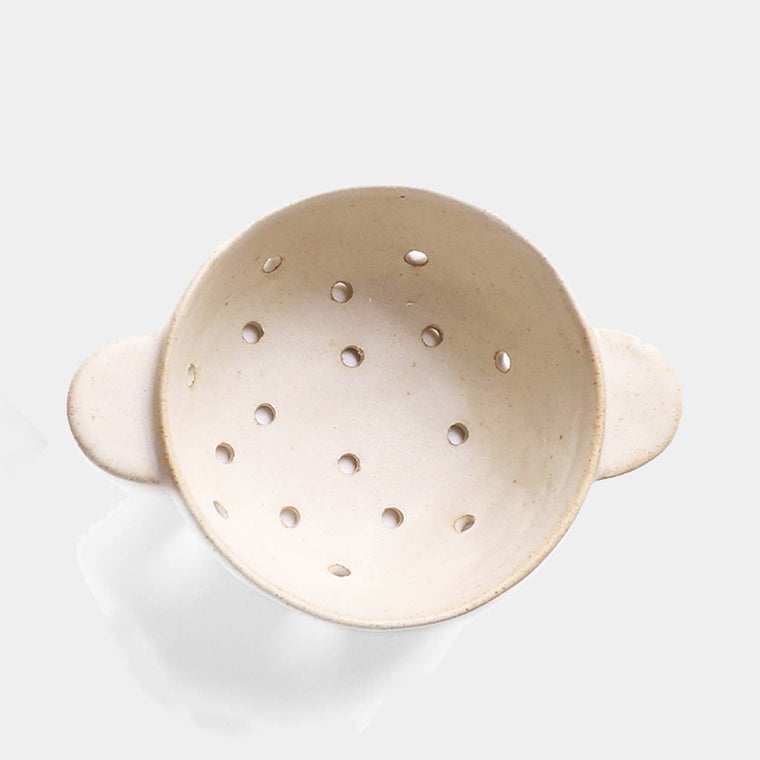 Stoneware Berry Bowl-Beige