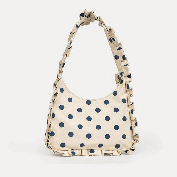Momo Shoulder Bag - Indigo Dot