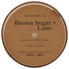Brown Sugar + Latte Soy Candle