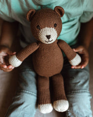 Handmade Knit Teddy Bear - Fair Trade