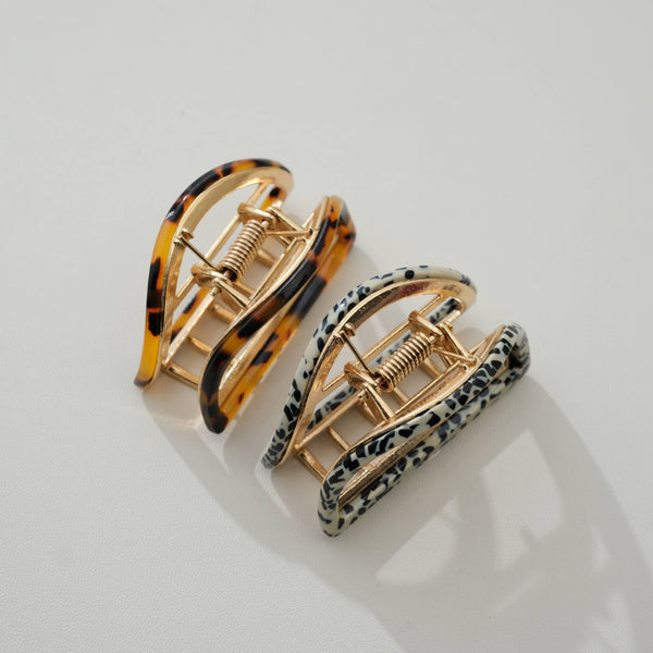 Half Moon Metal Claw Clip- Small