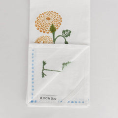 Block Print Tea Towel- Marigold