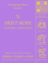 Lavender + White Sage Shower Steamers Spa Gift Set