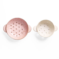 Stoneware Berry Bowl-Beige